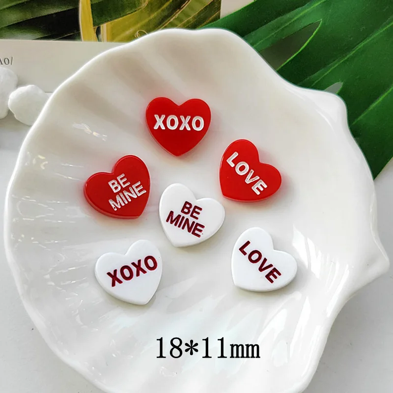 20 шт. новые милые буквы LOVE серия BE MIN скрапбукинг из смолы с плоским основанием