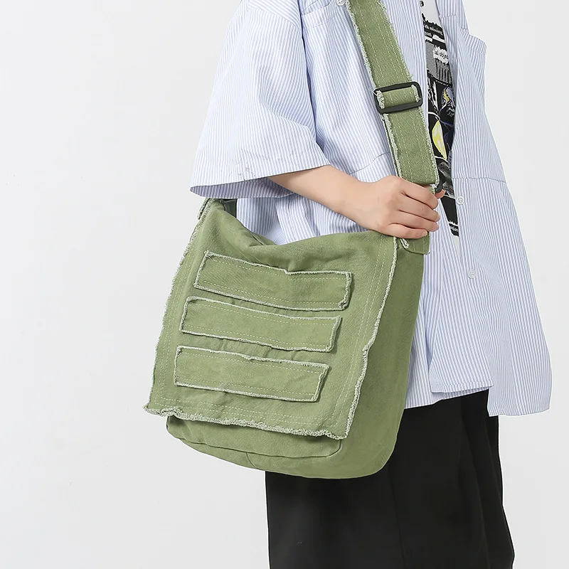 2022 New Japan Style Unisex Canvas messenger bags Casual Large Shoulder bag man cloth crossbody bags for men Brand bolso hombre