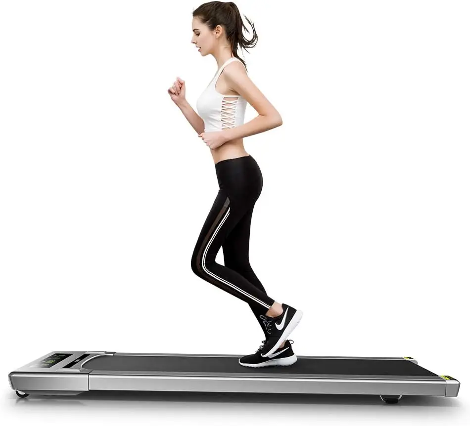 Under Desk Treadmill Folding Portable Walking Treadmill with Wide Tread Belt Super Slim Mini Quiet Slow Running Treadmill with S