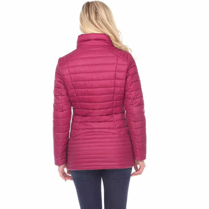 Woman Parkas Winter Puffer Jacket Solid Colour Coat Casual Warm Outwear Fashion Zipper Slim Fit Long Sleeves Harajuku Jacket