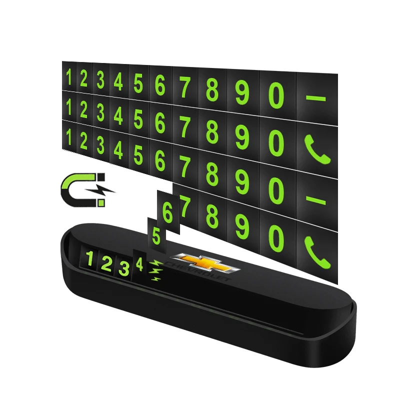 Табличка с номером телефона ABS табличка для временной парковки Chevrolet Malibu Tahoe Impala