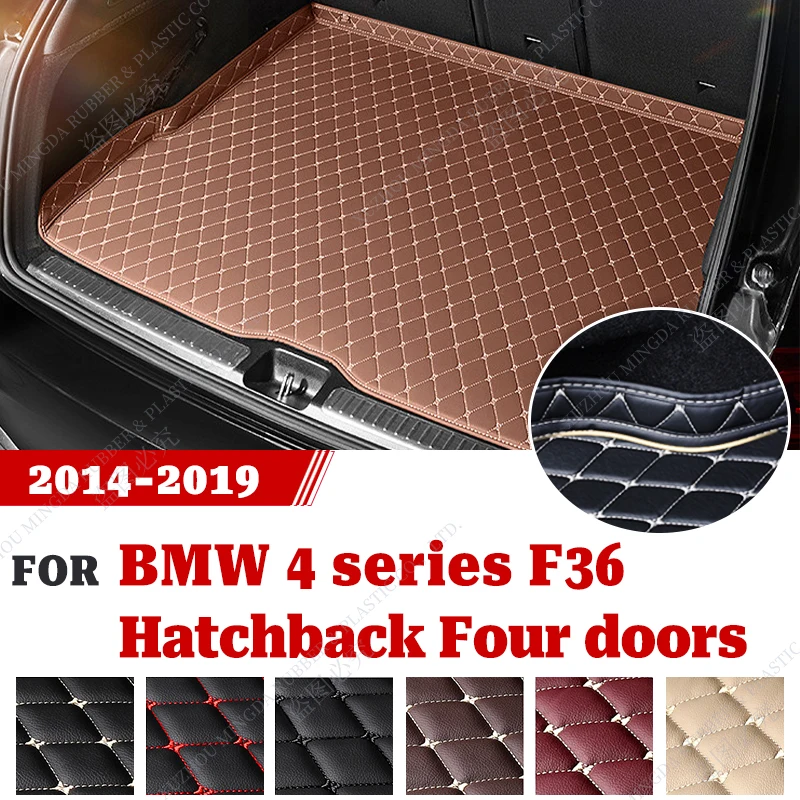 

High Side Waterproof Car Trunk Mat For BMW 4 series Hatchback Coupe 4-Doors 2014 2015 2016 2017 2018 2019 Cargo Liner Carpet