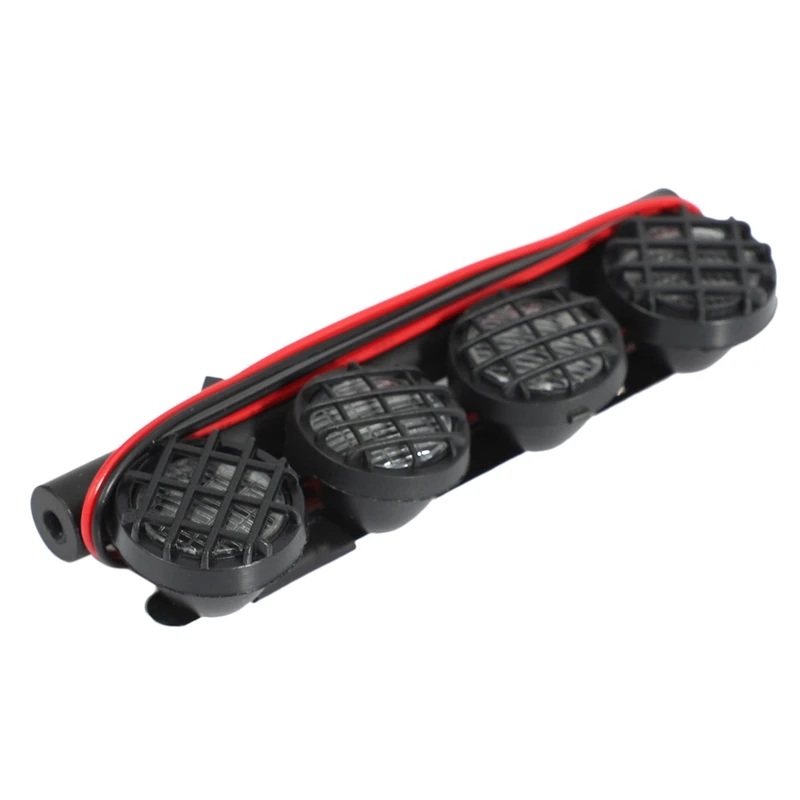 

10X Multi-Function Ultra Bright Lamp LED Light Bar With 4 Spotlights For 1/10 1/8 RC Car HSP TAMIYA CC01 Axial SCX10