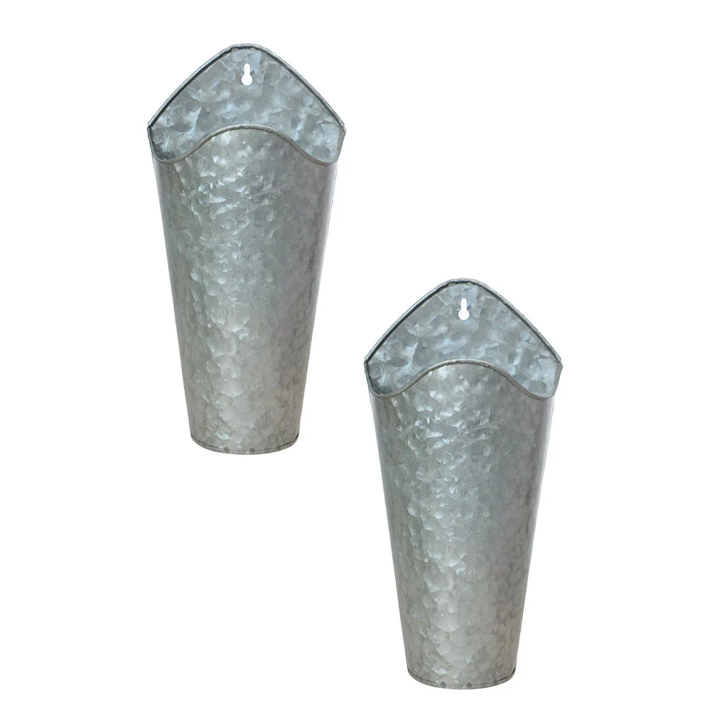 

2 шт. железная ваза подвесная ваза для цветов зеленый цветочный горшок Корзина Плантатор