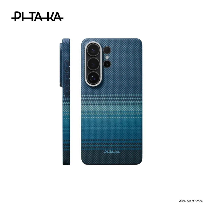 Фото [Оригинальный] Чехол PITAKA из углеродного волокна и кевлара для Samsung S26 Ultra с поддержкой беспроводной зарядки, задняя крышка для телефона №5