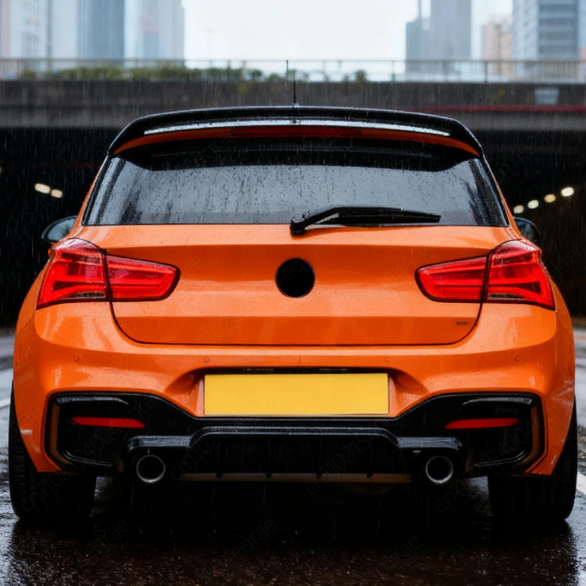 Фото Для BMW 1 серии F20 2015 2016 2017 2018 2019 M спортивный автомобильный задний бампер, диффузор, подходит для прямой замены кузова, комплект аксессуаров №5