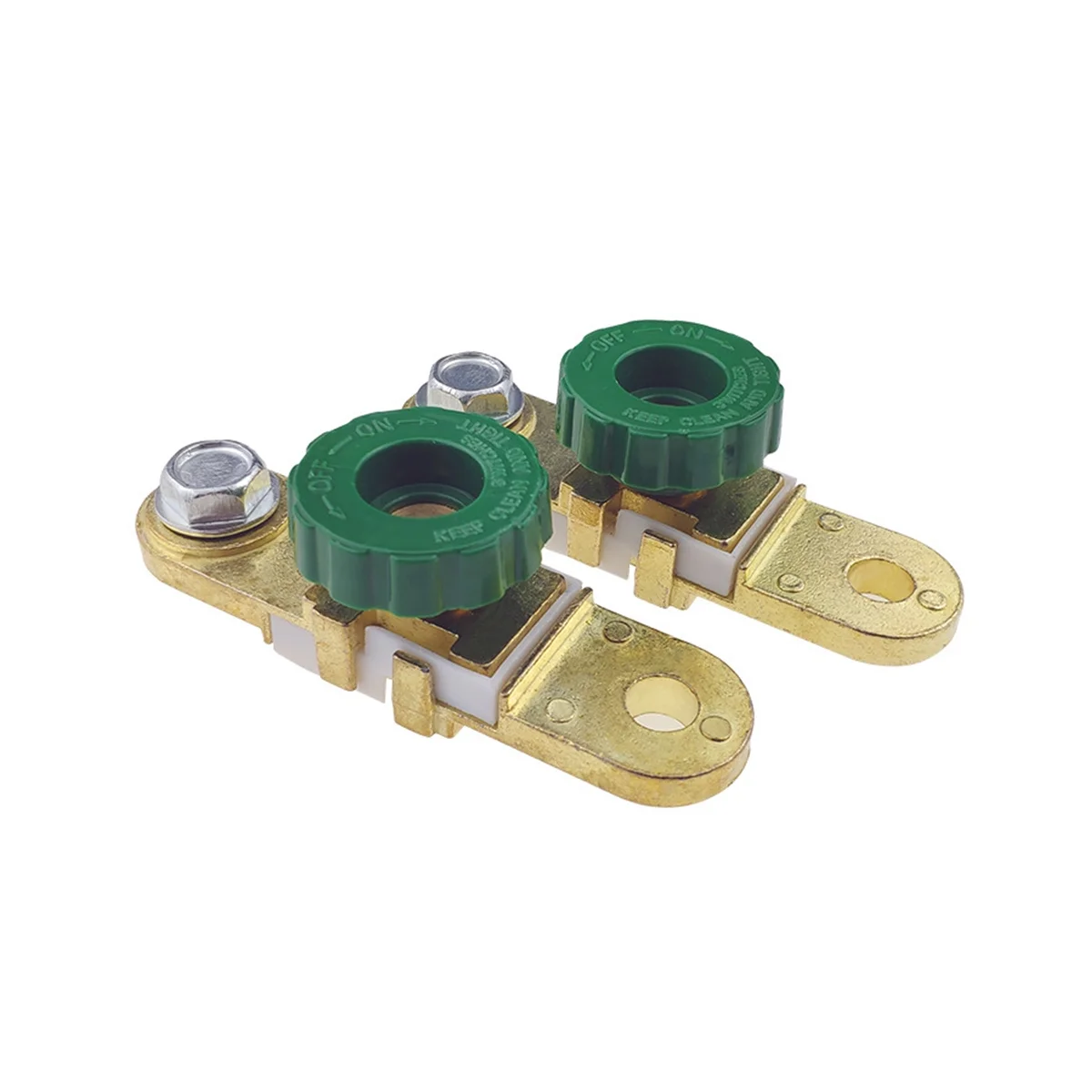 

2PCS Battery Switch Power Off Switch Pure Copper Anti-Leakage Battery Head Wiring Pile Head Clip