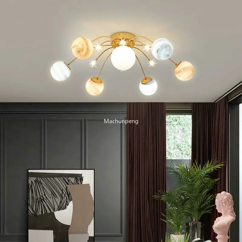 

Modern Simple Ceiling Light Personalized Romantic Star Children's Ceiling Light Luxury Loft Lampara Techo Home Decor Furniture