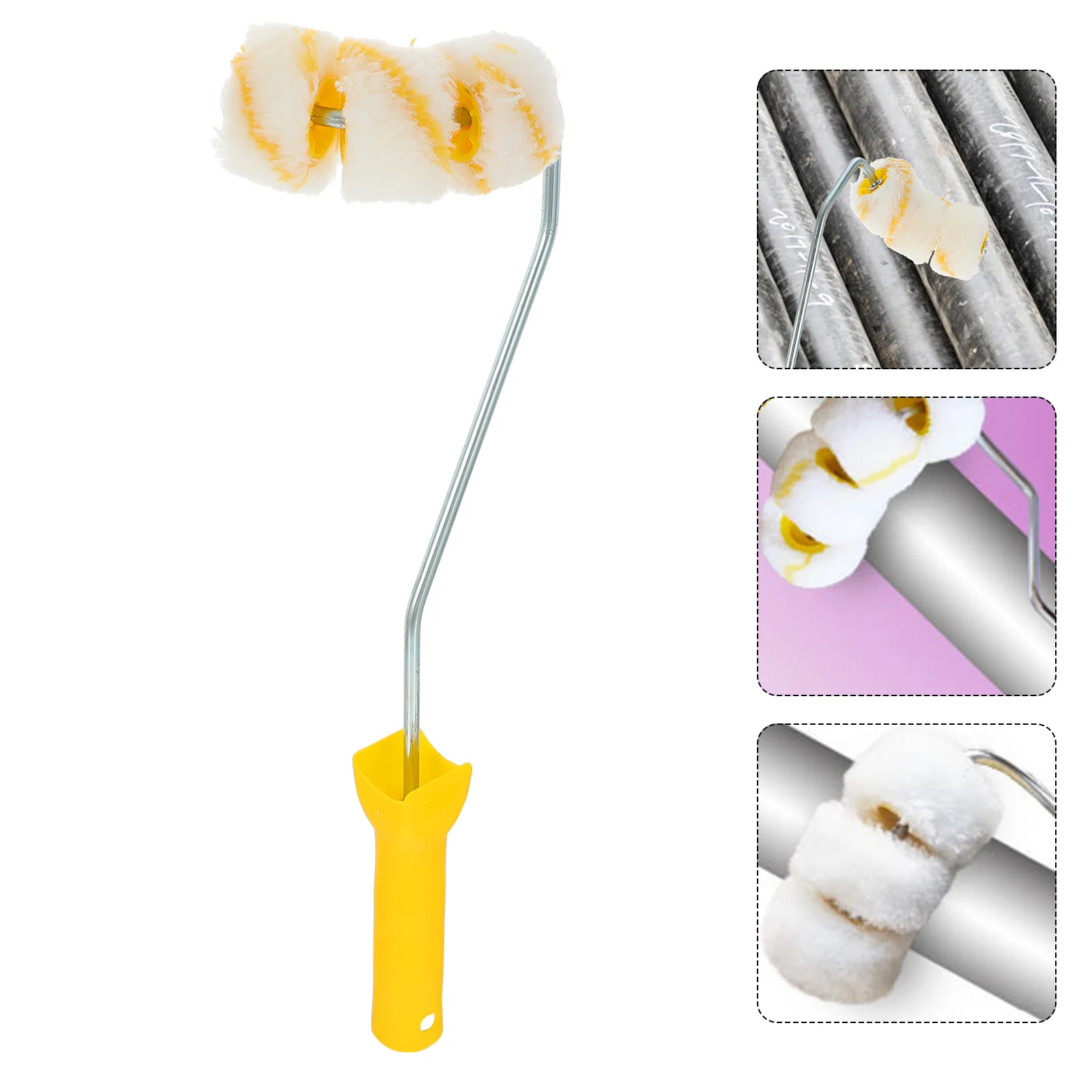 

Pipe Roller Pipe Paint Roller Nice Safe Good Durable Light Roller Brush Painting Brush for Painting Pipes