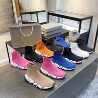 elastic socks boots winter ankle boots platform weave shoes women fashion casual slip on boots round head couple shoes outside