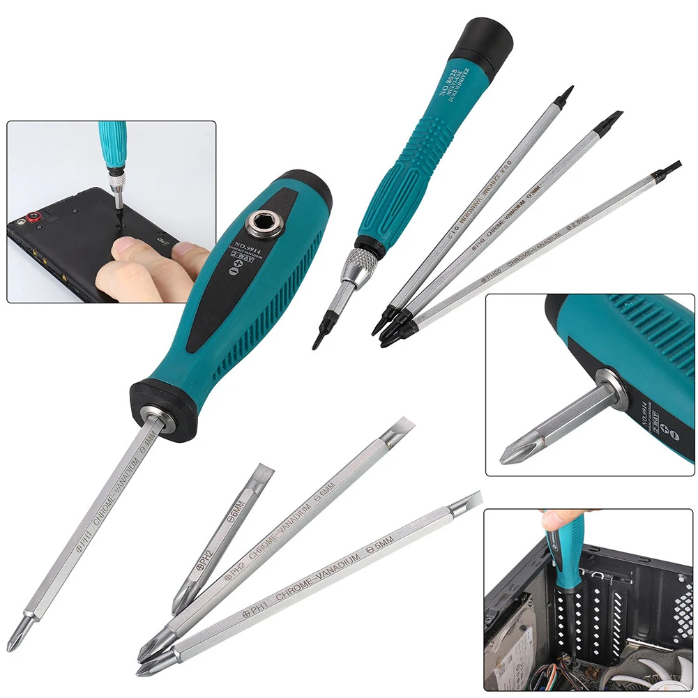 

10PCS Magnetic Star Slotted Cross Screwdriver Bits With Tool Bag Repair Tool Household Appliances Machine Hand Tool Screwdriver