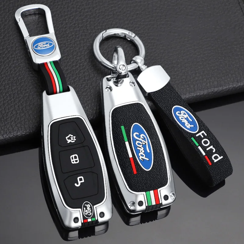 

Car Key Cover Case Holder Fob For Ford Kuga Focus Mondeo Fiesta Titanium Ecosport Transit MK8 Ranger C-Max S-Max Galaxy Tourneo