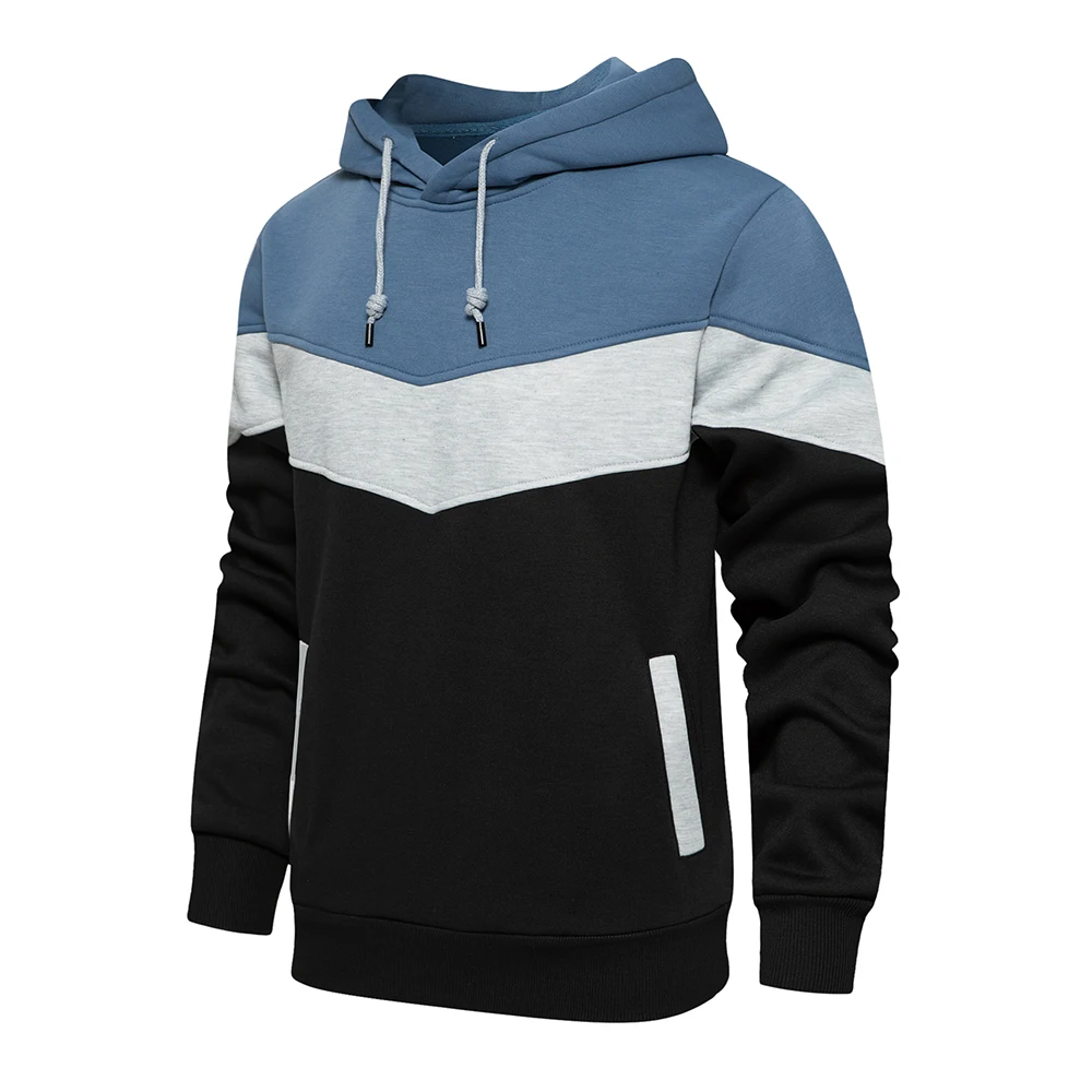 Мужская повседневная толстовка с капюшоном камуфляжный Свитшот составного кроя