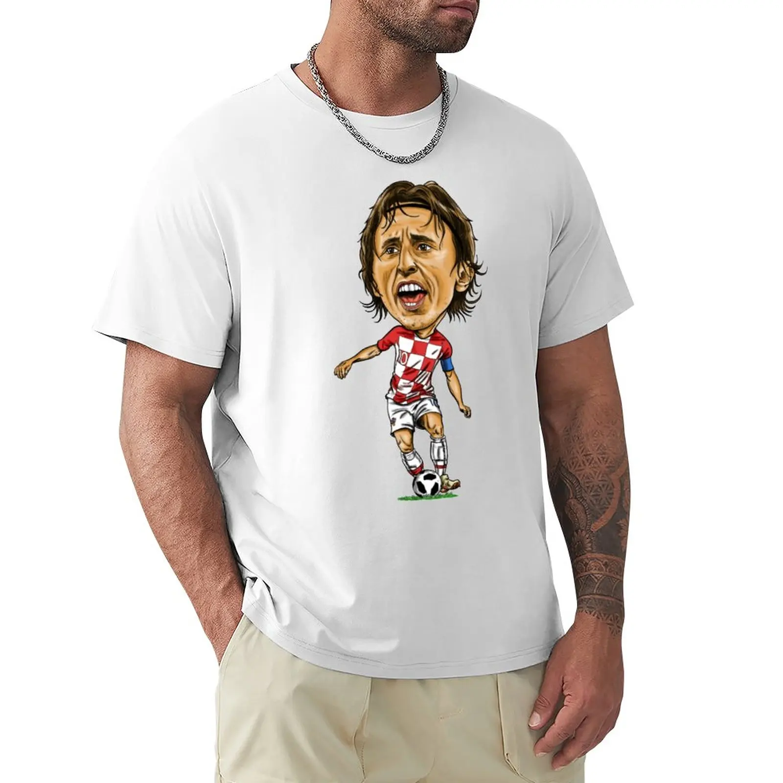 

Croatia Lukass And Modricss 7 Football Team Movement Kemp Casual Graphic Vintage Home Top Tee USA Size
