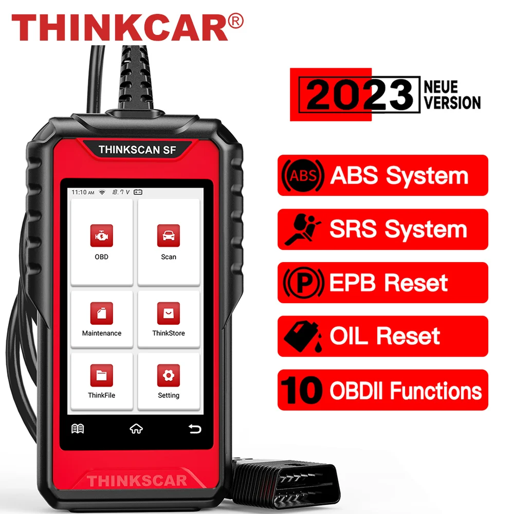 Thinkcar SF100 OBD2 сканер ABS SRS Oil EPB сброс кода читатель электронный стояночный тормоз OBD 2 авто диагностические инструменты PK CR619