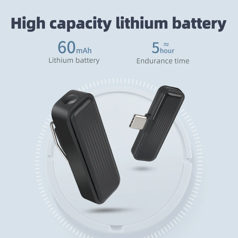 Новый 2 4G петличный беспроводной микрофон для iPhone Android Phone Youtube Facebook прямая