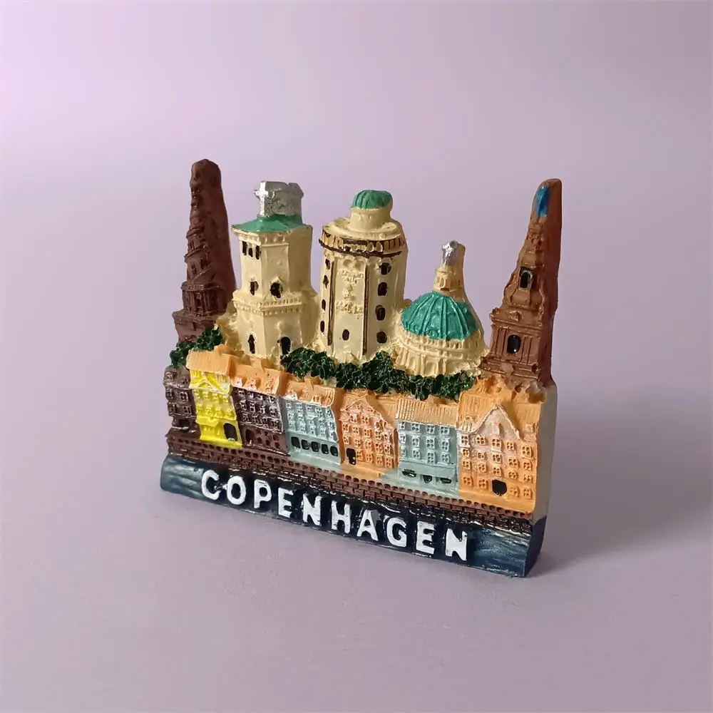 Europe Belgium Luxembourg Denmark Fridge Magnet Personalized Tourist Attractions Magnetick Refrigerator Stickers