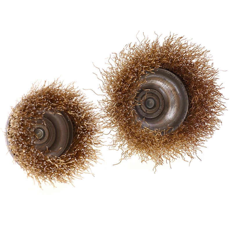 

38mm/ 50mm/ 65mm/75mm Stainless Steel Wire Brush Wire Wheel Brush For Drill Rotary Tool Metal Rust Removal Polishing Brush
