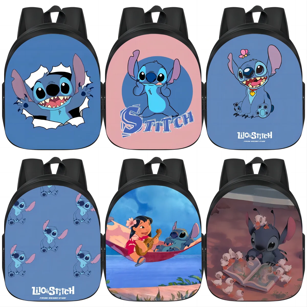 

14 Inch Disney Lilo & Stitch Backpacks for Teenager Girls Boys Students School Bag Backpack Shoulder New Travel Laptop Bags