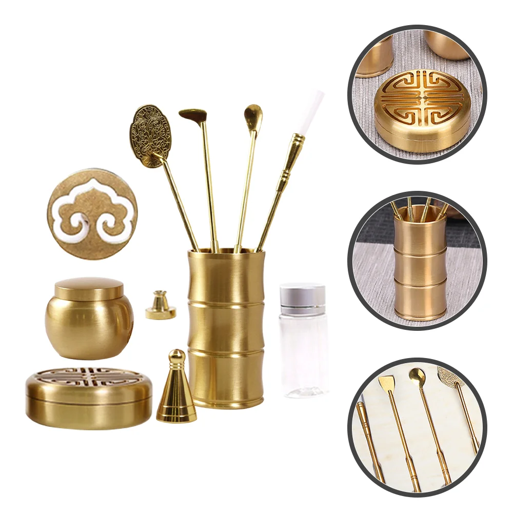 

Kit Mold Tools Chinese Burner Powdery Fragrance Making Brass Cone Holder