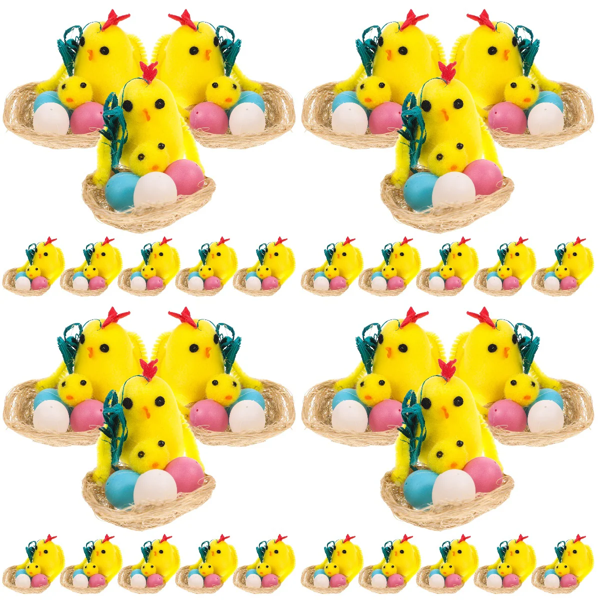 

32 Pcs Party Easter Plush Hen Decoration Chick Chicken Plush Easter Chicken Easter Chicks Decoration