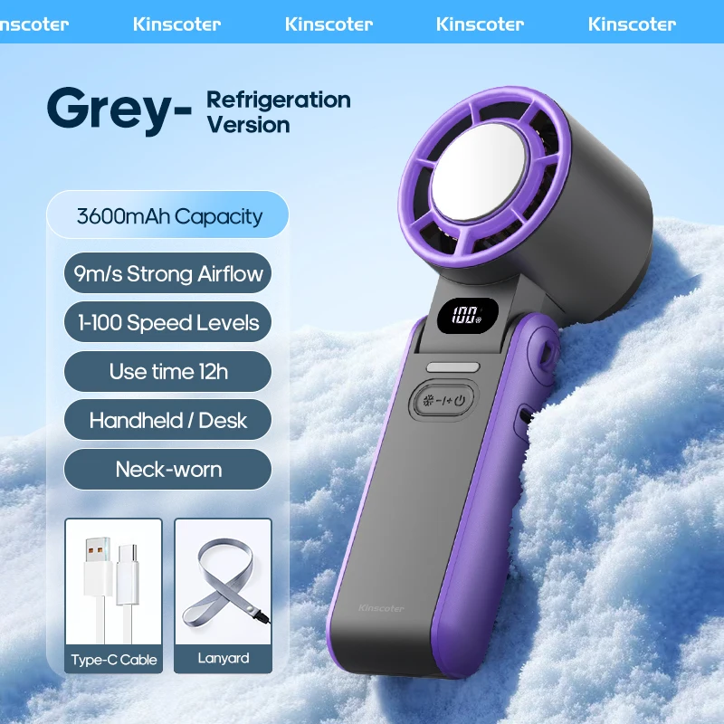 

Кinscoter Портативный охлаждающий вентилятор 3600 мАч