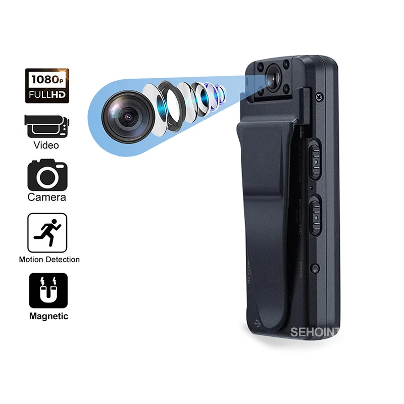 

Миниатюрная камера HD 1080P, видеорегистратор няня, миниатюрная камера, обнаружение движения, беспроводная микровидеокамера для дома и офиса