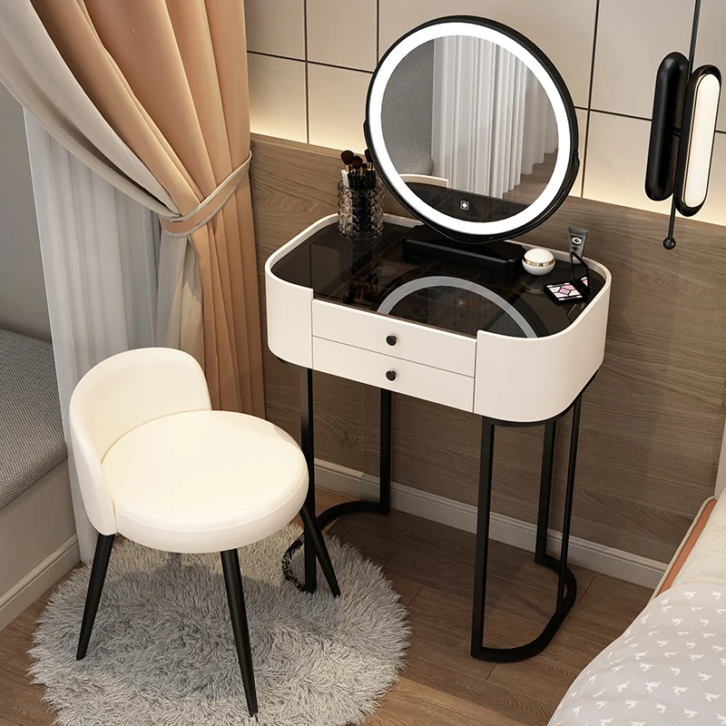 

Lighting Chair Dressing Table Makeup Led Lights Storagethings Nordic Organizers Modern Schminktisch Headboards