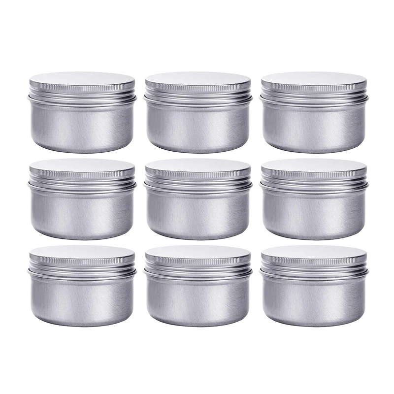 

24Pcs 4Oz 120g Aluminum Tins For Pill Storage, Jar Containers With Screw Thread Lid For Lip Balm, Cosmetic, Salve, Candle Making