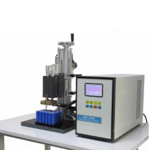

Lithium Battery Pneumatic Tab DC Spot Welding Machine with Continuous Welding Mode for 18650 Pack Assembly