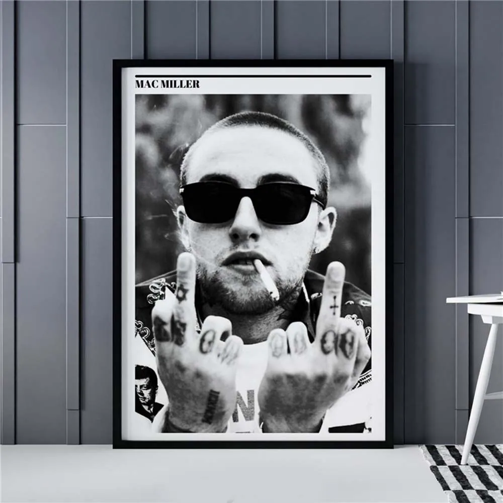 Плакат Mac Millers лица музыкальный альбом принты на холсте декоративная живопись