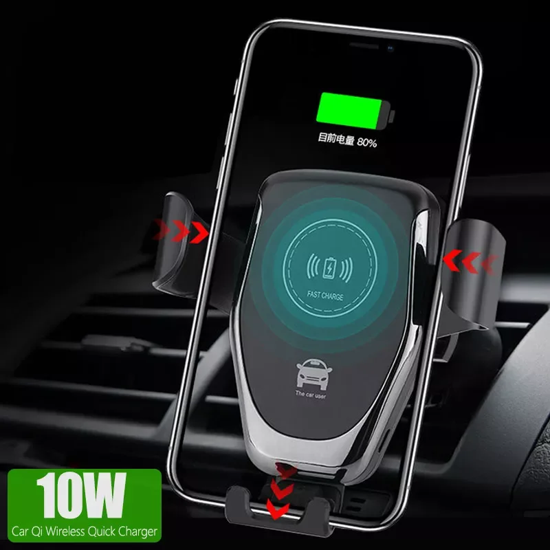 

Phone 10W Qi Car Wireless Charging For iPhone 11 Samsuang Huawei Mate 20 Pro Fast Automatic Opening and Closing Wireless Charger