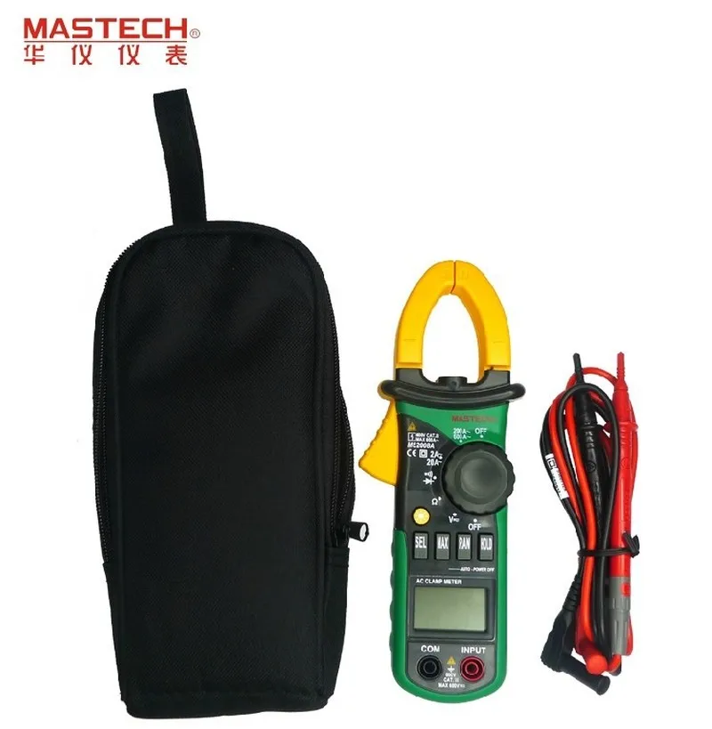 Mastech MS2008A цифровой мультиметр с зажимом переменного тока 600 А ампер зажим