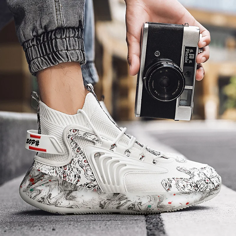 Сетчатая спортивная обувь летающие плетеные беговые кроссовки кокосовые