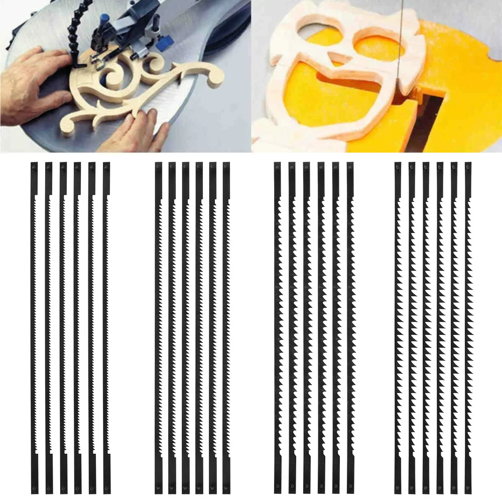 

24pcs Carbon Steel Scroll Saw Blade 10/14/18/24 Teeth Saw Blade Hand DIY Multifunctional Woodworking Power Tool Accessories