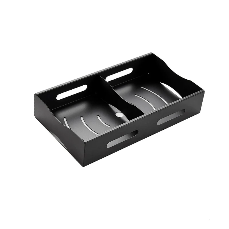 

Carbon Steel Wall-mounted Storage Rack Spices Shelf Cabinet Under Sink Organizer Drawer Space Saving Holder