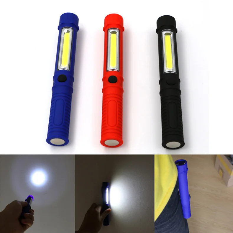 

Portable Work Light COB LED Inspection Flashlight Hand Torch Lamp Magnet for Multifunction Maintenance Tactical Flashlight