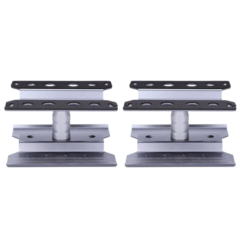 

2X Metal RC Car Workstation Work Stand Repair 360 Degree Rotation For 1/8 1/10 1/12 1/16 Scale Models,Grey