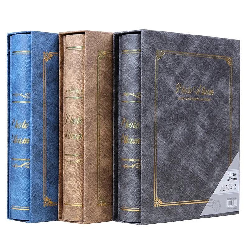 

4D200 Pages 6 Inch Photo Album PhotoCard Holder 6 Inch Boxed Wedding Album Family Record Good Time Into The Album
