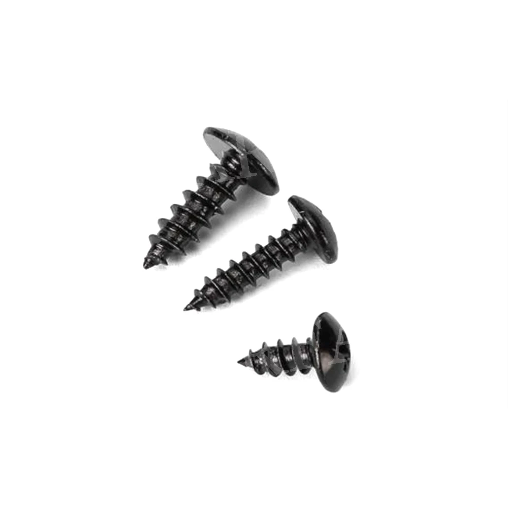 10 шт. саморезы с грибовидной головкой из черной углеродистой стали