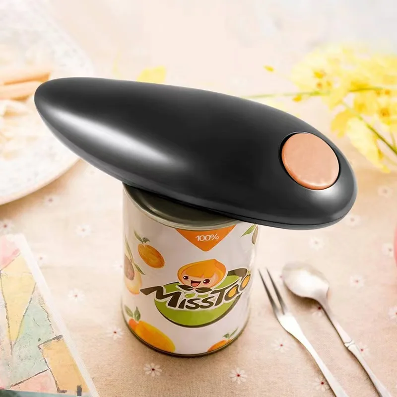 Automatic Electric Can Opener One Touch Auto Bottle Jar Cans Tin Open Hands Free with Smooth Edges Food Safe Handheld