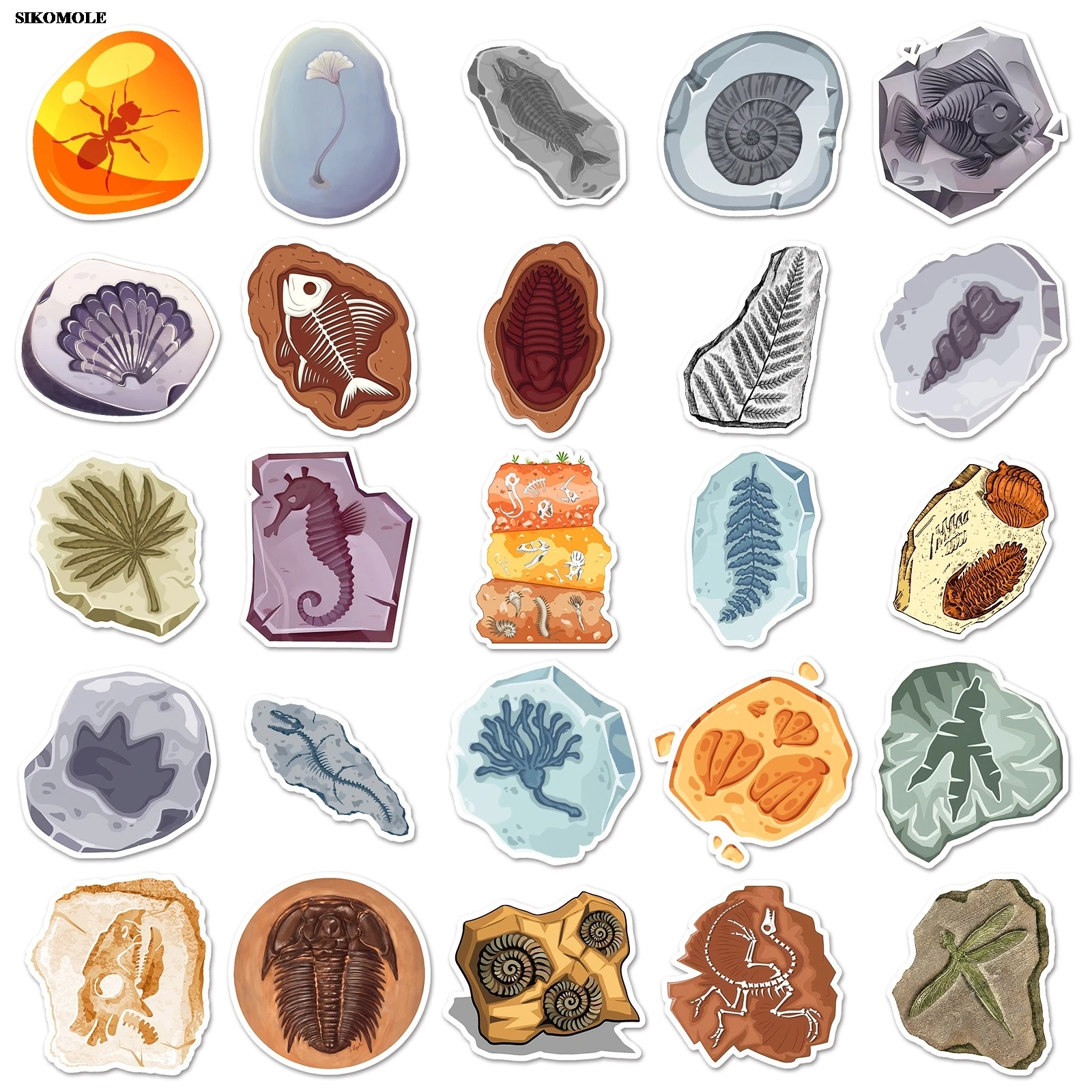 10/30/50 шт. наклейки в виде животных