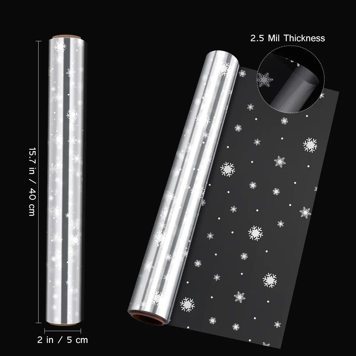 Целофановая пленка STOBOK толщина 25 мил целлофановая в рулоне украшенная