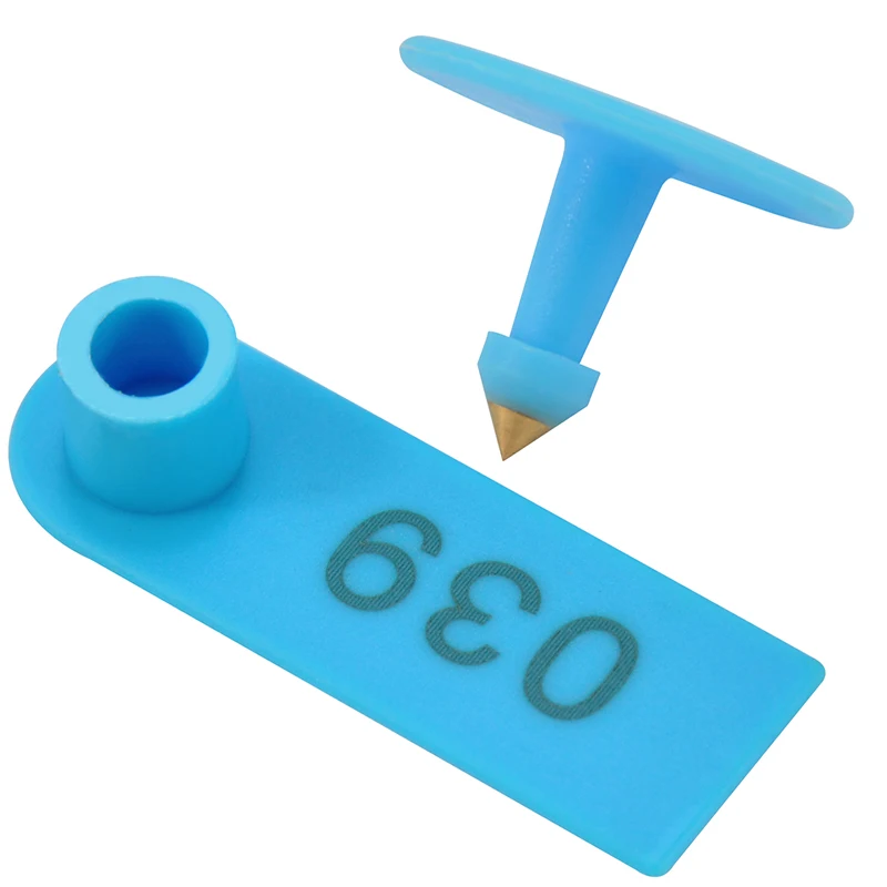 Этикетка для идентификации овец и скота с номером 100 товары животных на ферме коз