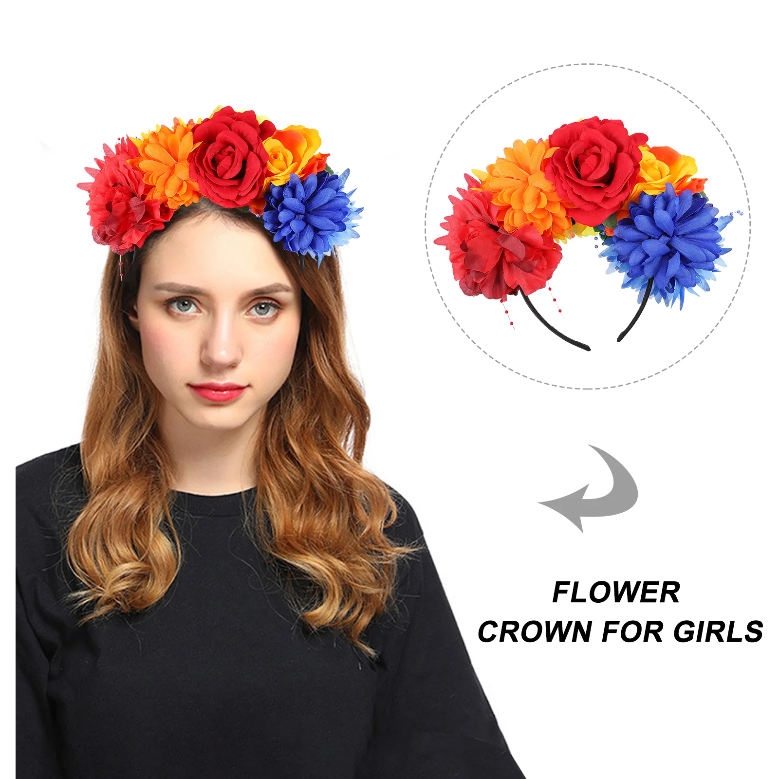 Повязка на голову с розами и пионом лента для волос цветочным принтом тканевые