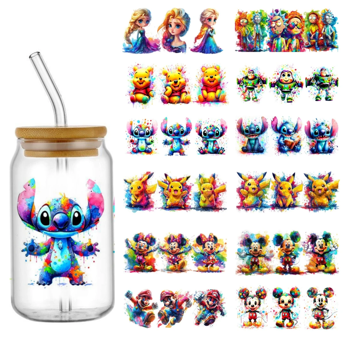 Водостойкая УФ-кружка Miniso Stitch 16 унций