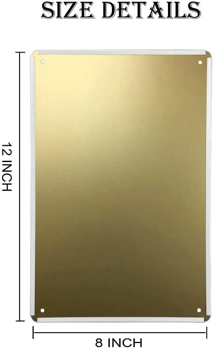 Металлическая жестяная деталь-я иду в сад из-за потери разума и найду свою душу