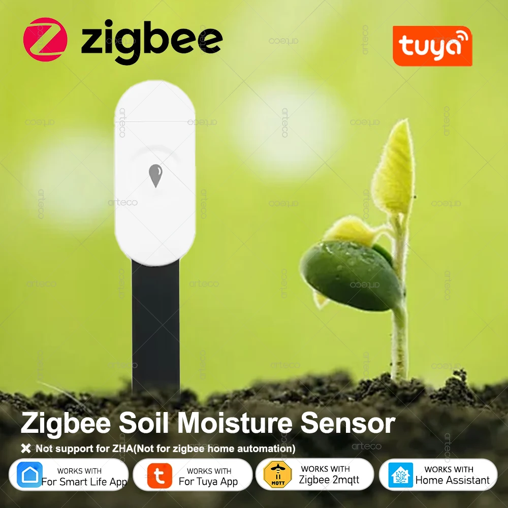 

Zigbee датчик влажности и температуры почвы для сада
