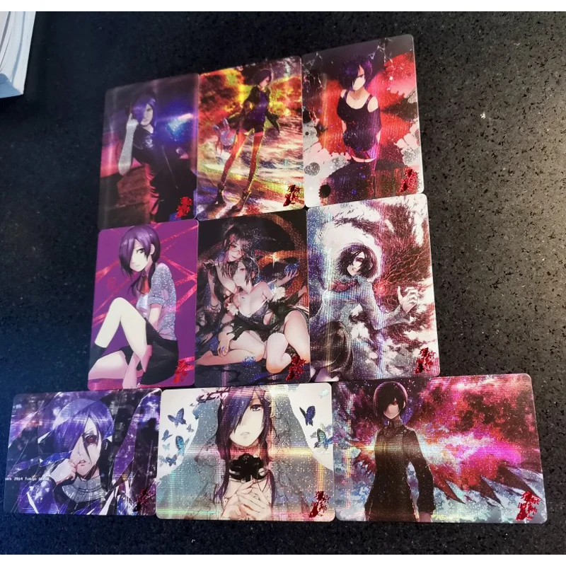 9 шт./компл. Токийский Гуль флэш-карты Touka Kirishima Аниме Девушки ACG сексуальные Kawaii