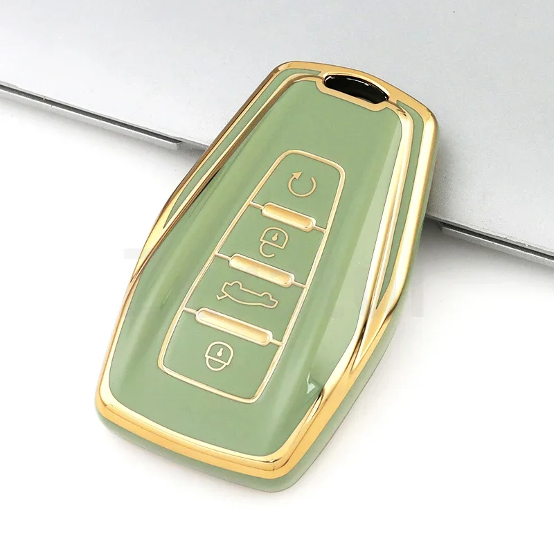 Брелок из ТПУ для Geely Atlas Boyue NL3 Coolray 2024 X6 X7 EX7 Emgrand Kulrey GT GC9 чехол с дистанционным